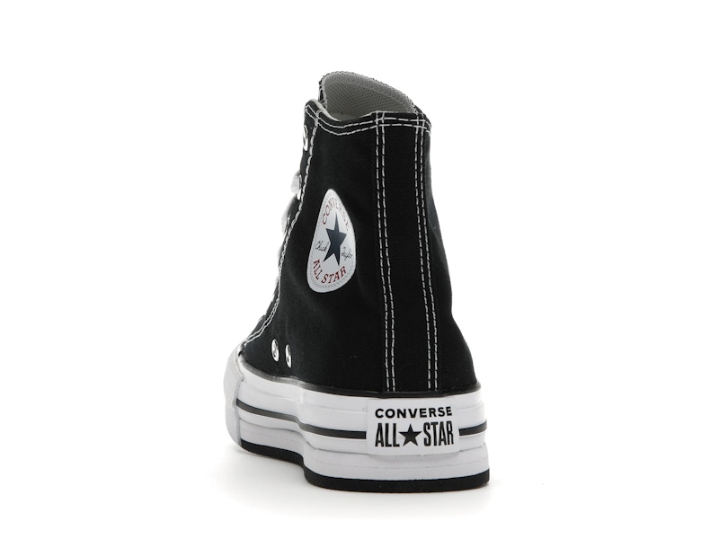 Converse Chuck Taylor All Star EVA Lift Platform Hi Black White (GS)
