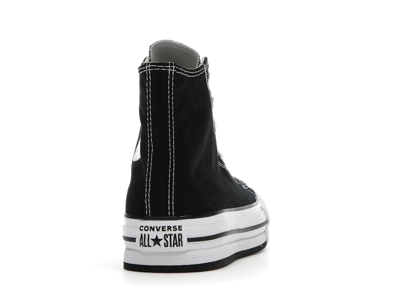 Converse Chuck Taylor All Star EVA Lift Platform Hi Black White (GS)