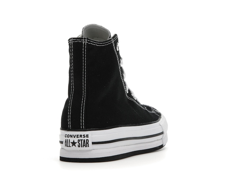 Converse Chuck Taylor All Star EVA Lift Platform Hi Black White (GS)
