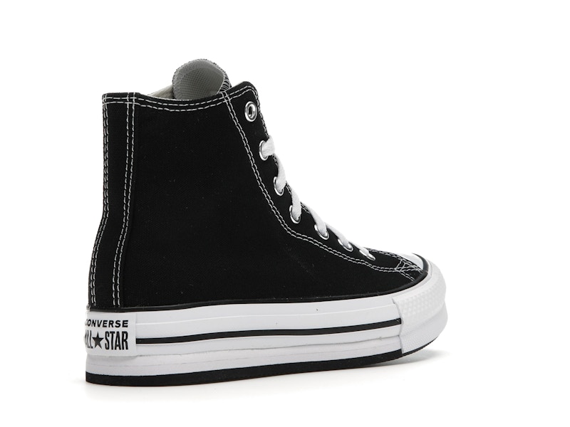 Converse Chuck Taylor All Star EVA Lift Platform Hi Black White (GS)