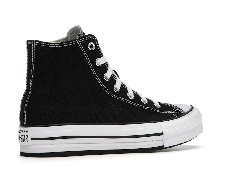 Converse Chuck Taylor All Star EVA Lift Platform Hi Black White (GS)