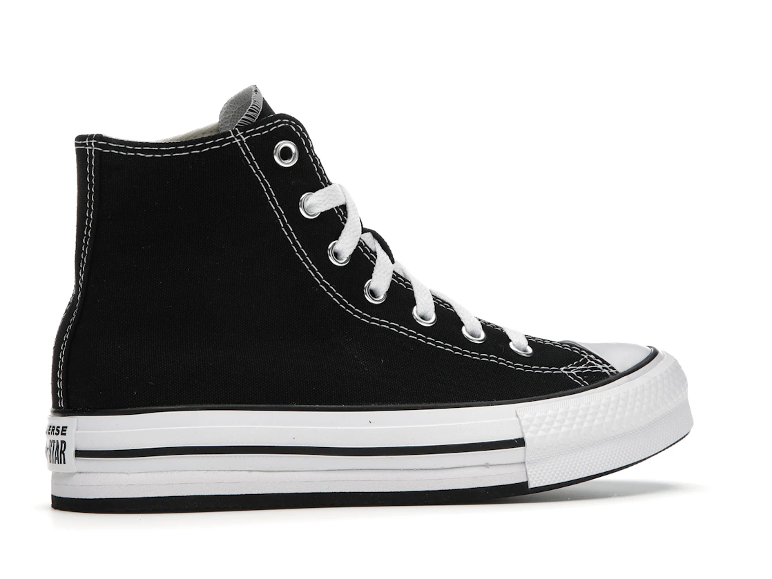 Converse Chuck Taylor All Star EVA Lift Platform Hi Black White (GS)