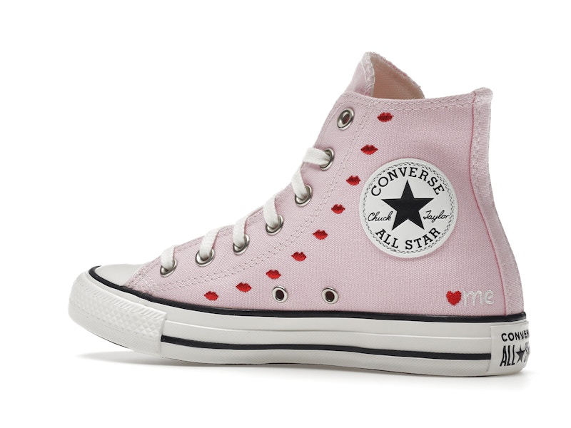 Converse Chuck Taylor All Star Hi Embroidered Hearts Pink (Women's)