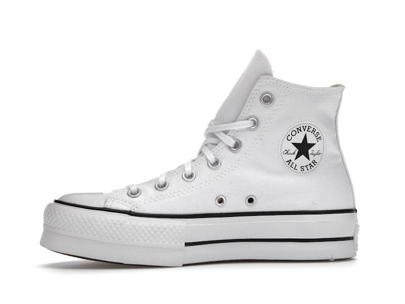 Converse Chuck Taylor All Star Hi Platform White Black (Women's)