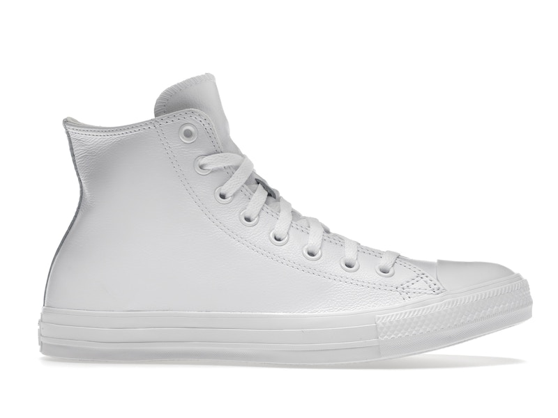 Converse Chuck Taylor All Star Leather Hi White Monochrome