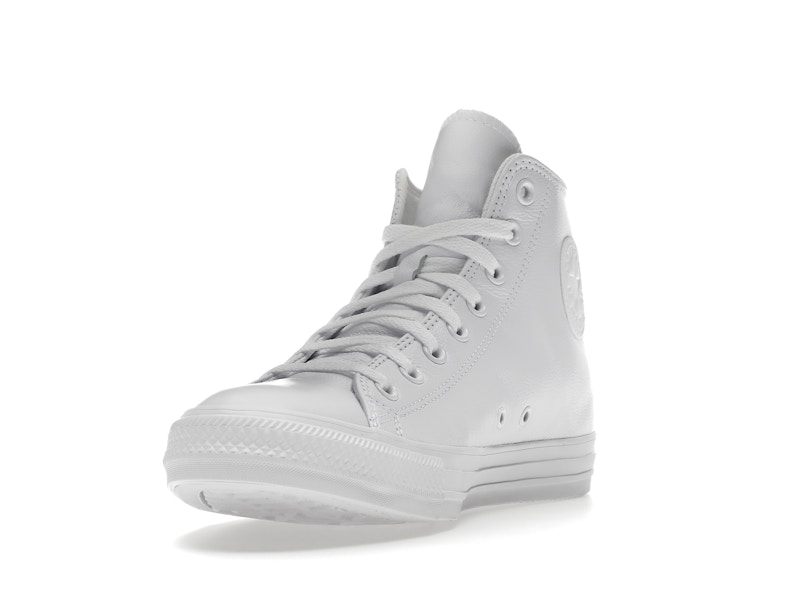 Converse Chuck Taylor All Star Leather Hi White Monochrome