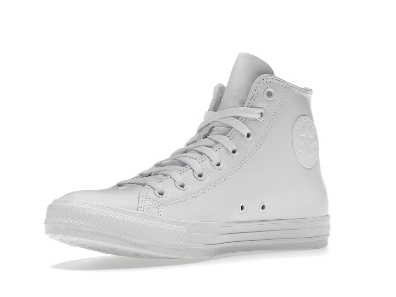 Converse Chuck Taylor All Star Leather Hi White Monochrome