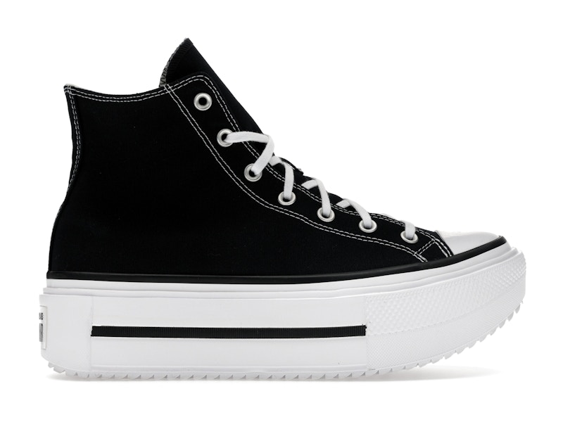 Converse Chuck Taylor All Star Lift Double Stack Hi Black White