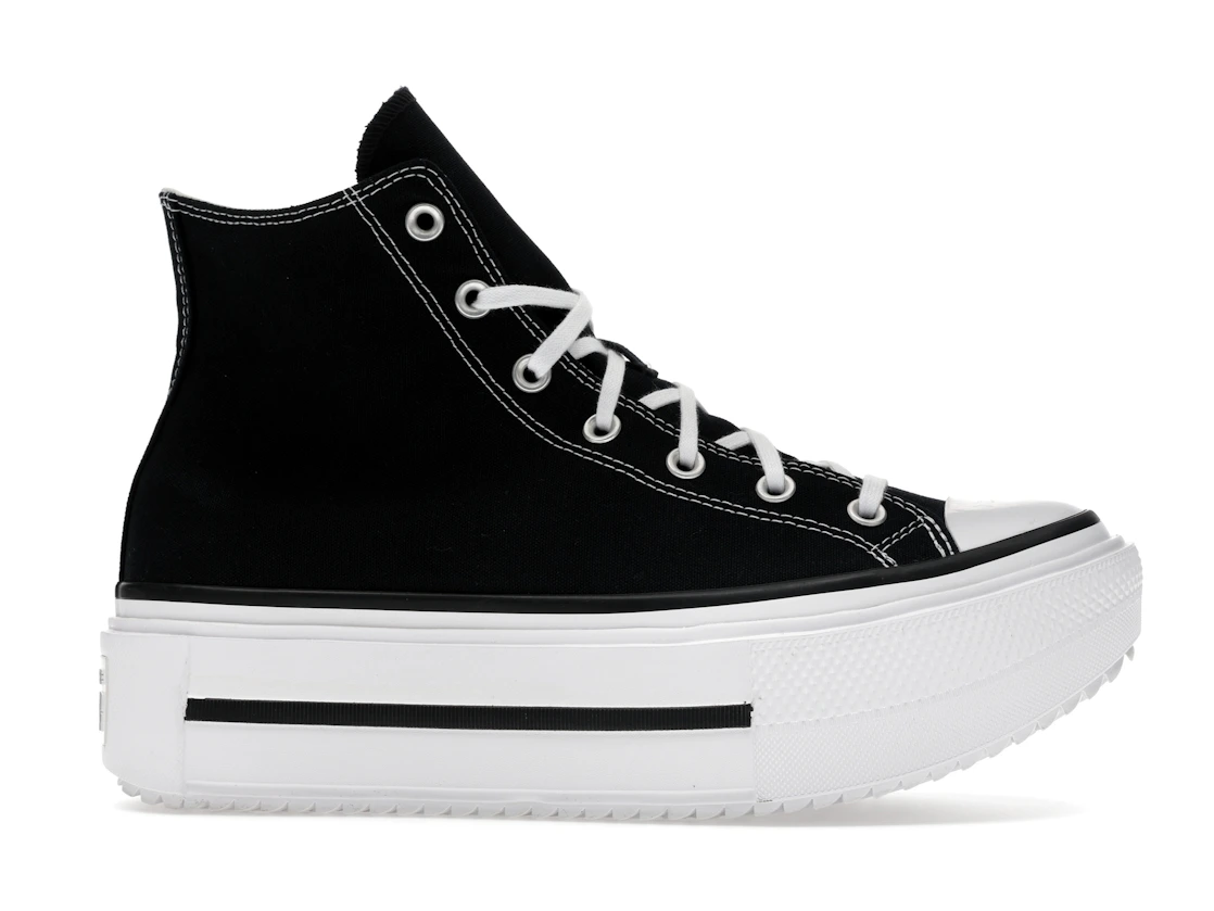 Converse Chuck Taylor All Star Lift Double Stack Hi Black White