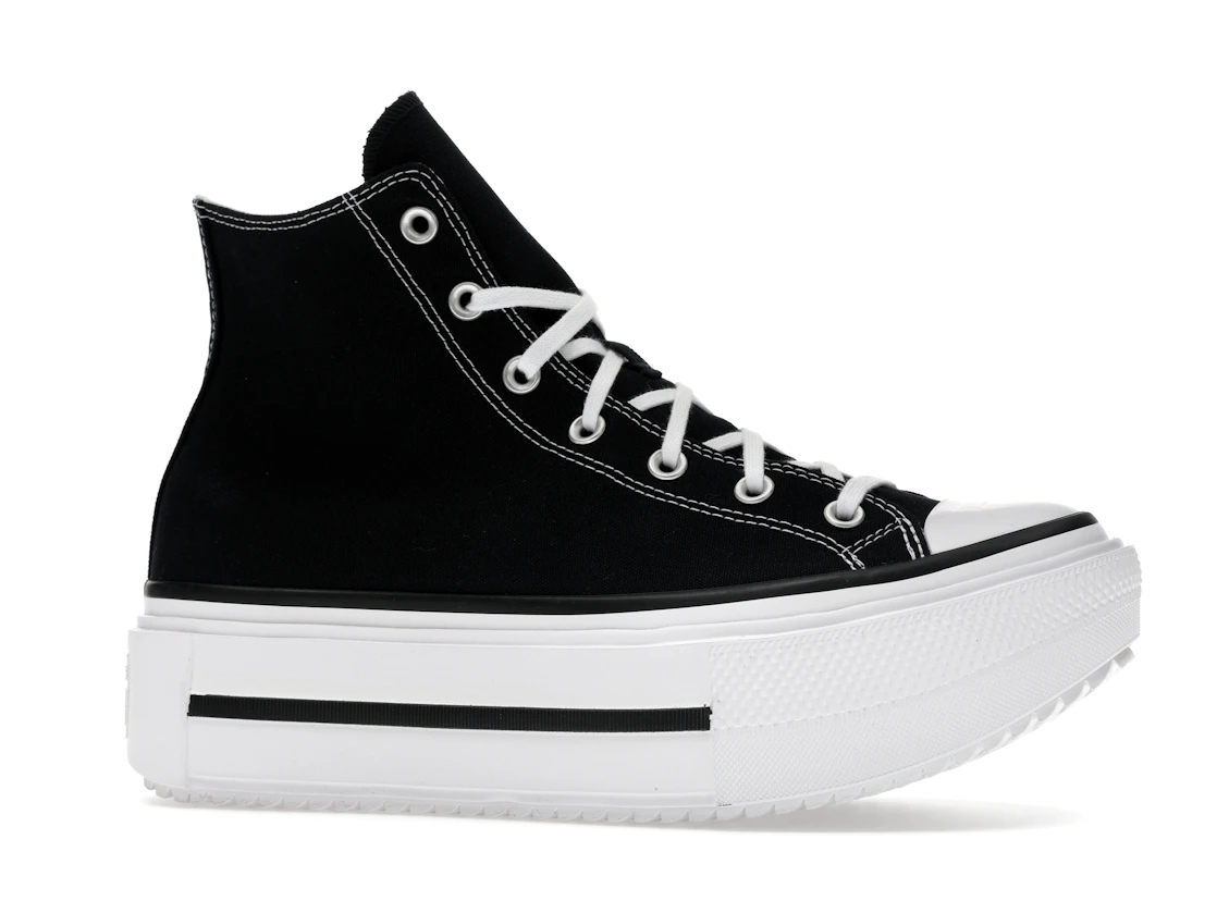 Converse Chuck Taylor All Star Lift Double Stack Hi Black White