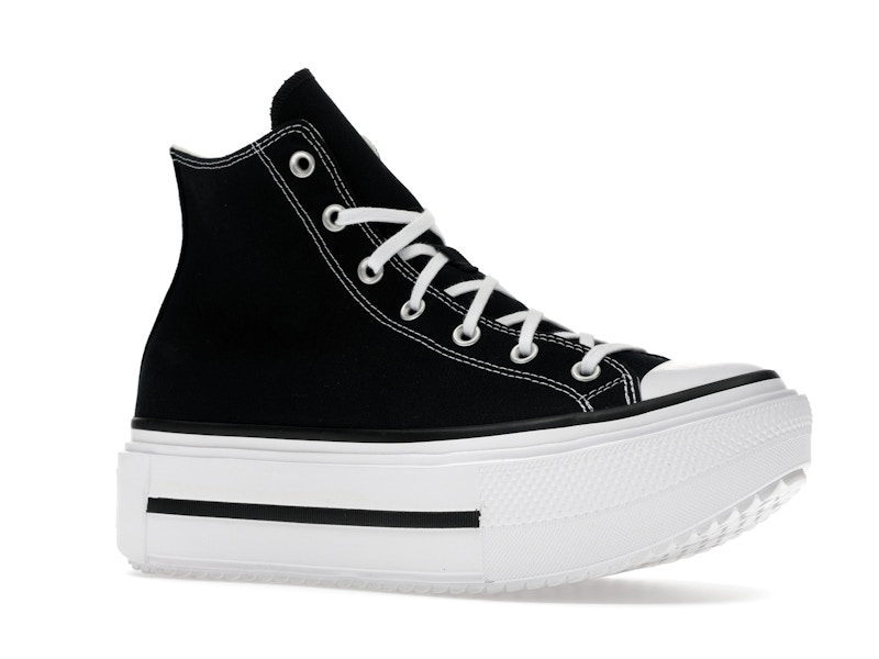 Converse Chuck Taylor All Star Lift Double Stack Hi Black White