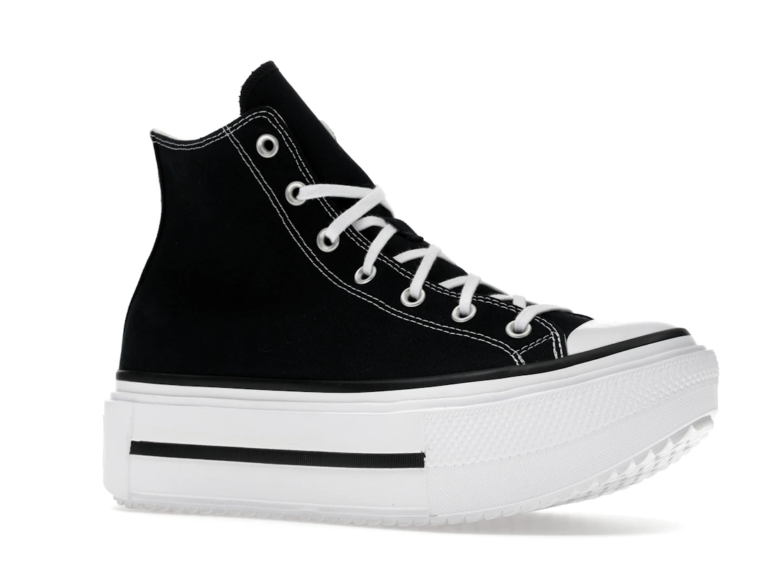 Converse Chuck Taylor All Star Lift Double Stack Hi Black White
