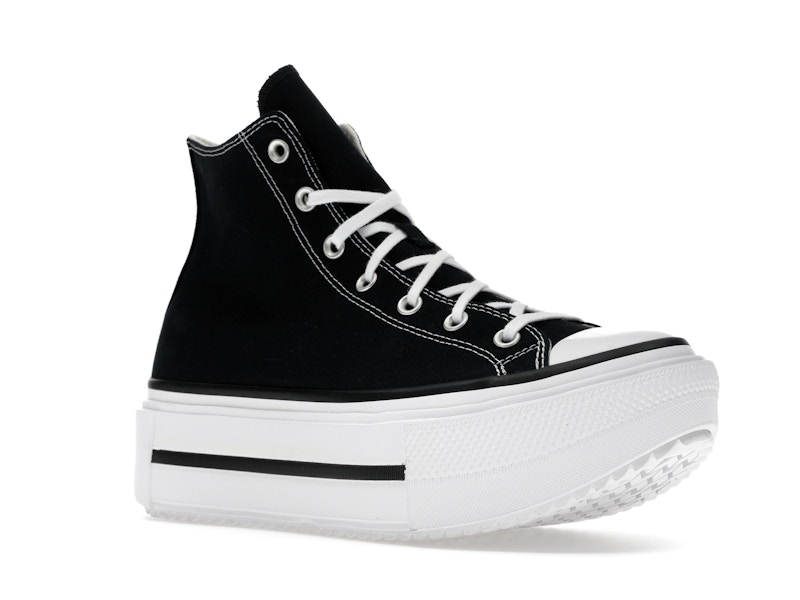 Converse Chuck Taylor All Star Lift Double Stack Hi Black White