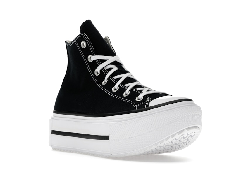 Converse Chuck Taylor All Star Lift Double Stack Hi Black White