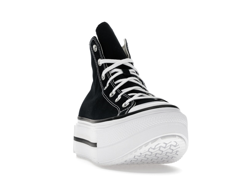 Converse Chuck Taylor All Star Lift Double Stack Hi Black White
