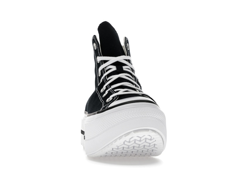 Converse Chuck Taylor All Star Lift Double Stack Hi Black White