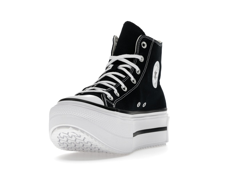 Converse Chuck Taylor All Star Lift Double Stack Hi Black White
