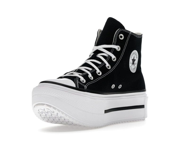 Converse Chuck Taylor All Star Lift Double Stack Hi Black White