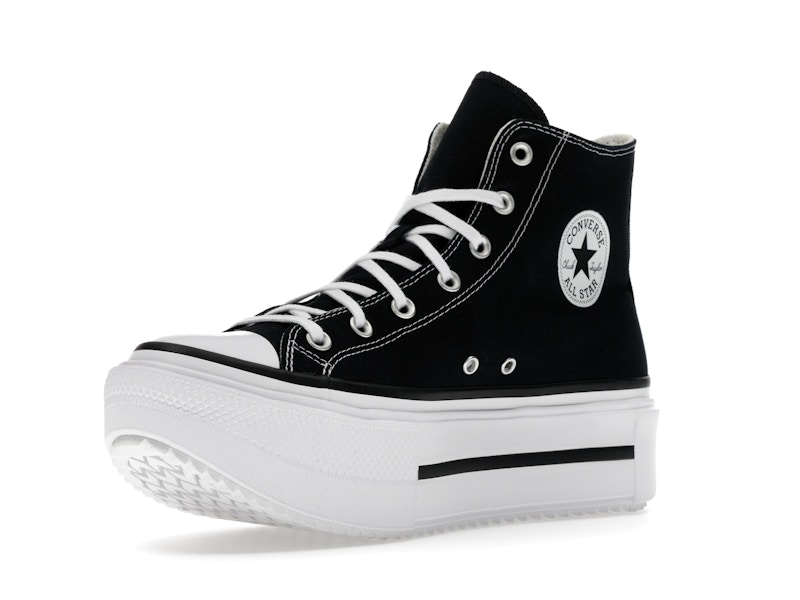 Converse Chuck Taylor All Star Lift Double Stack Hi Black White