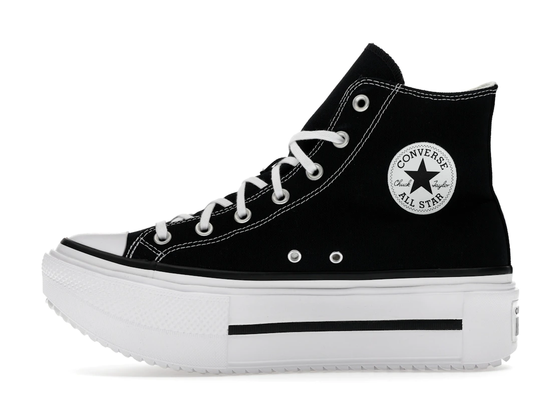 Converse Chuck Taylor All Star Lift Double Stack Hi Black White