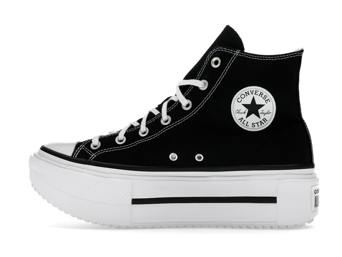 Converse Chuck Taylor All Star Lift Double Stack Hi Black White