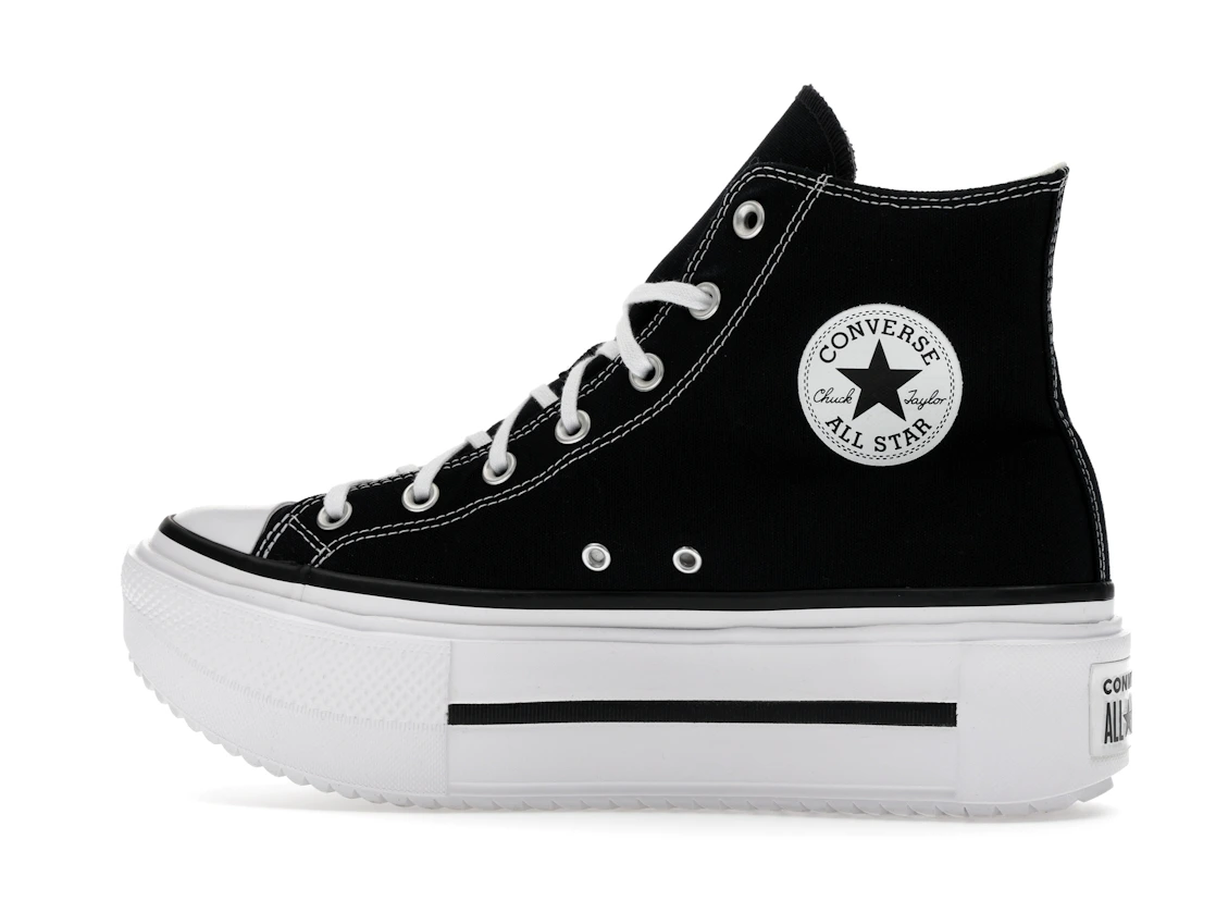 Converse Chuck Taylor All Star Lift Double Stack Hi Black White