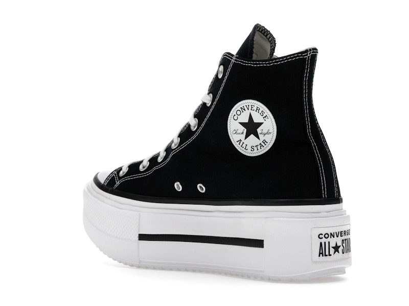 Converse Chuck Taylor All Star Lift Double Stack Hi Black White