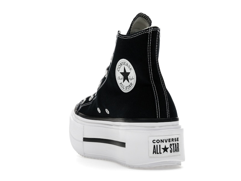 Converse Chuck Taylor All Star Lift Double Stack Hi Black White