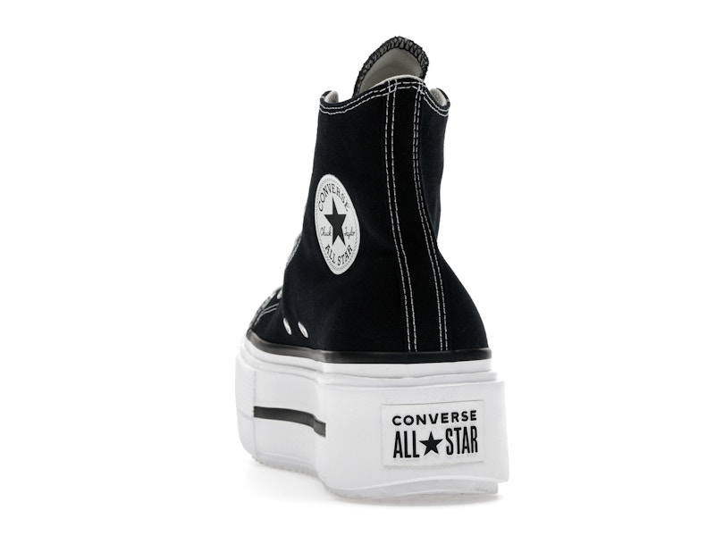 Converse Chuck Taylor All Star Lift Double Stack Hi Black White