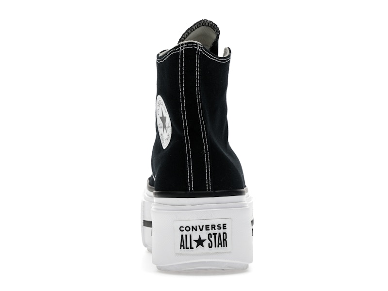 Converse Chuck Taylor All Star Lift Double Stack Hi Black White