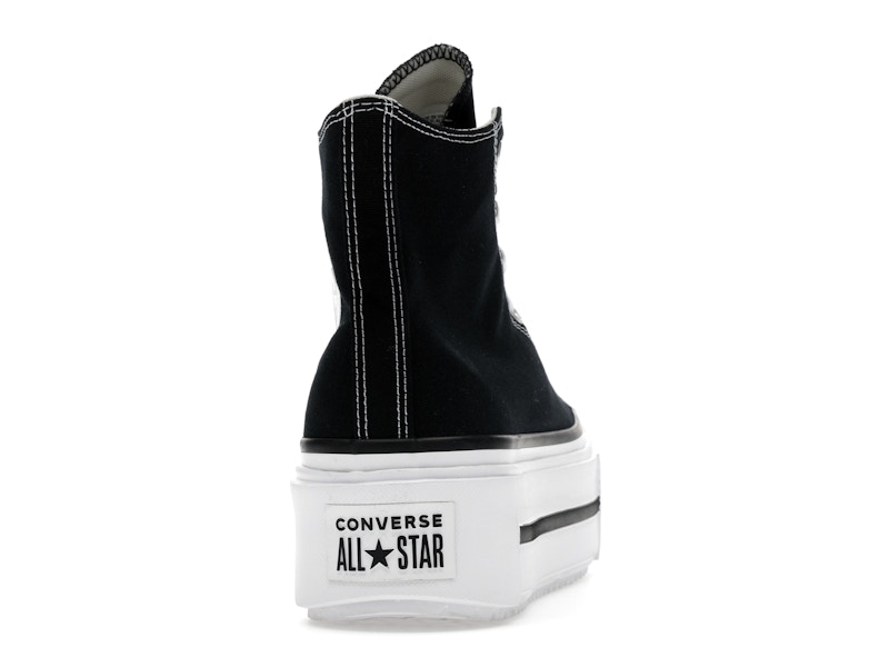 Converse Chuck Taylor All Star Lift Double Stack Hi Black White
