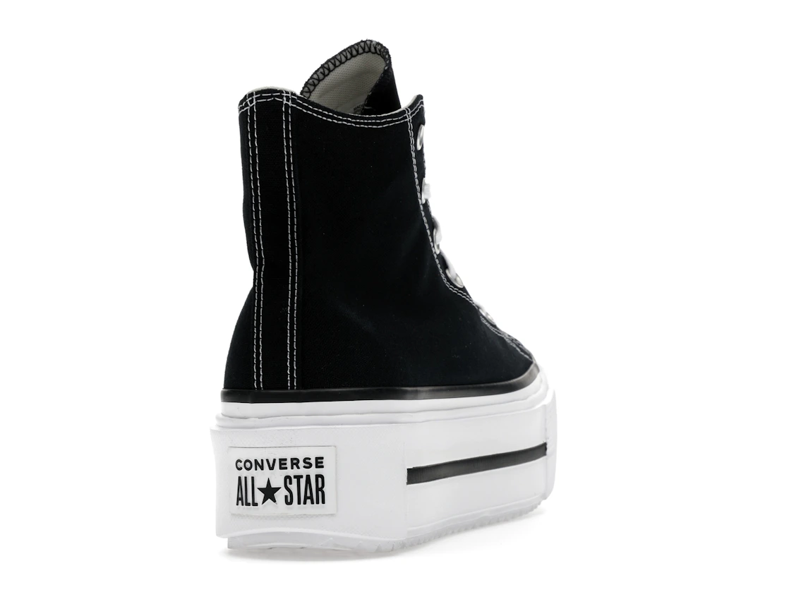Converse Chuck Taylor All Star Lift Double Stack Hi Black White
