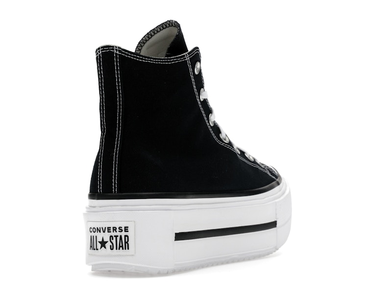 Converse Chuck Taylor All Star Lift Double Stack Hi Black White