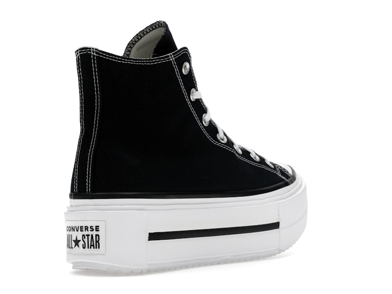 Converse Chuck Taylor All Star Lift Double Stack Hi Black White