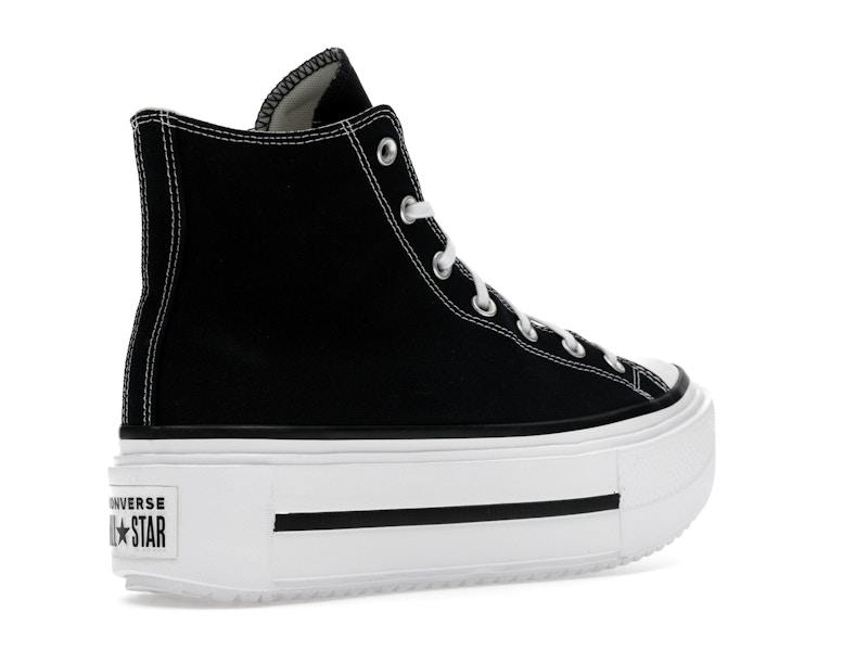 Converse Chuck Taylor All Star Lift Double Stack Hi Black White
