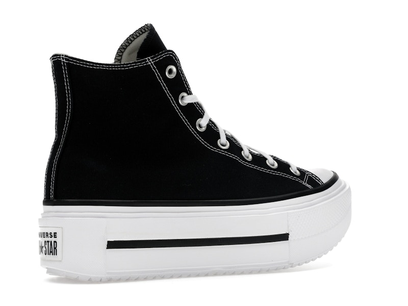 Converse Chuck Taylor All Star Lift Double Stack Hi Black White