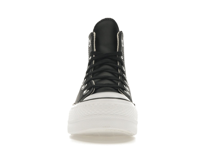 Converse Chuck Taylor All Star Lift Hi Black Leather (Women's)