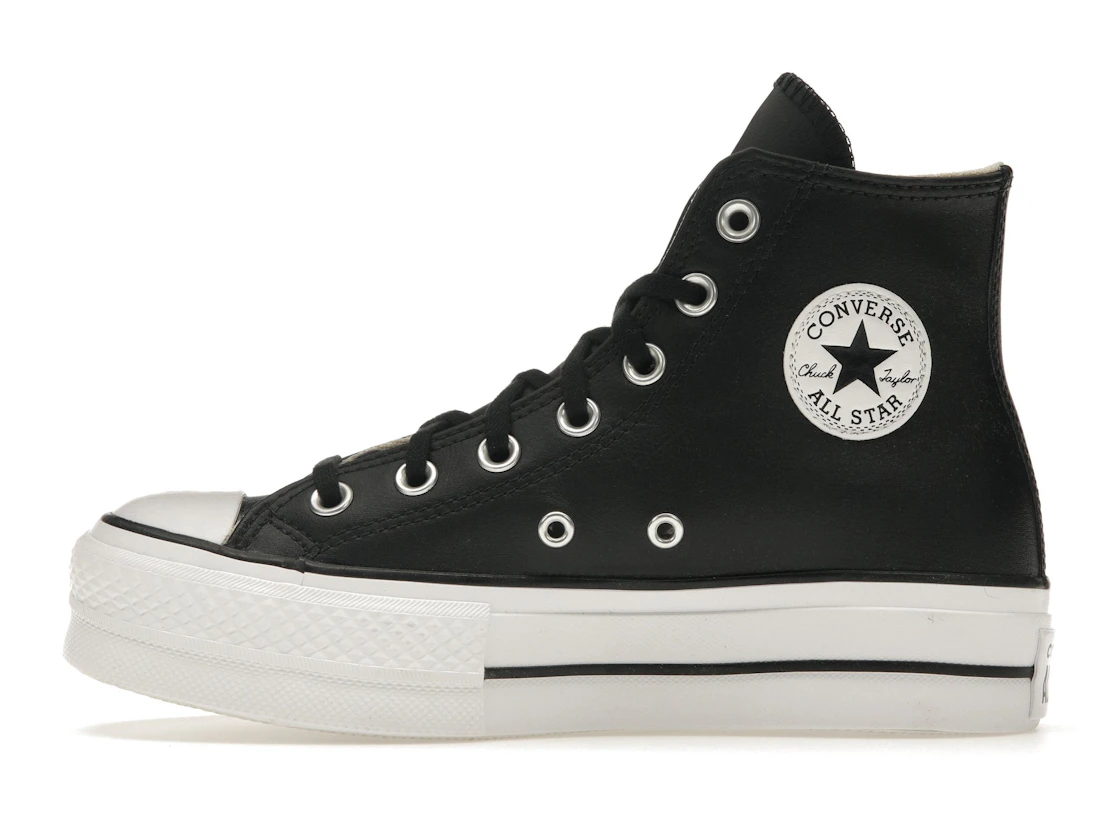 Converse Chuck Taylor All Star Lift Hi Black Leather (Women's)