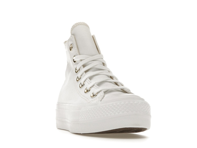 Converse Chuck Taylor All Star Lift Platform Elevated White Gold