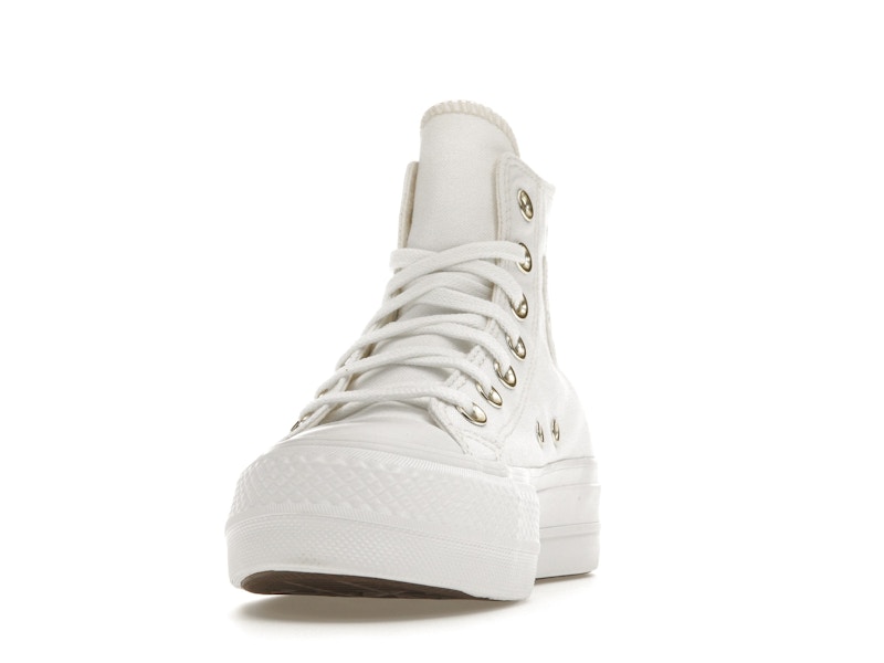 Converse Chuck Taylor All Star Lift Platform Elevated White Gold