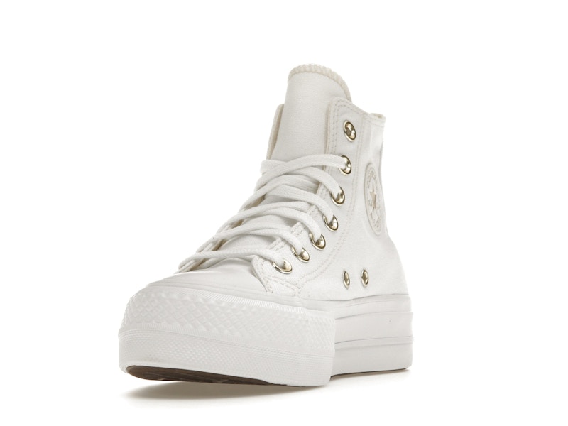 Converse Chuck Taylor All Star Lift Platform Elevated White Gold