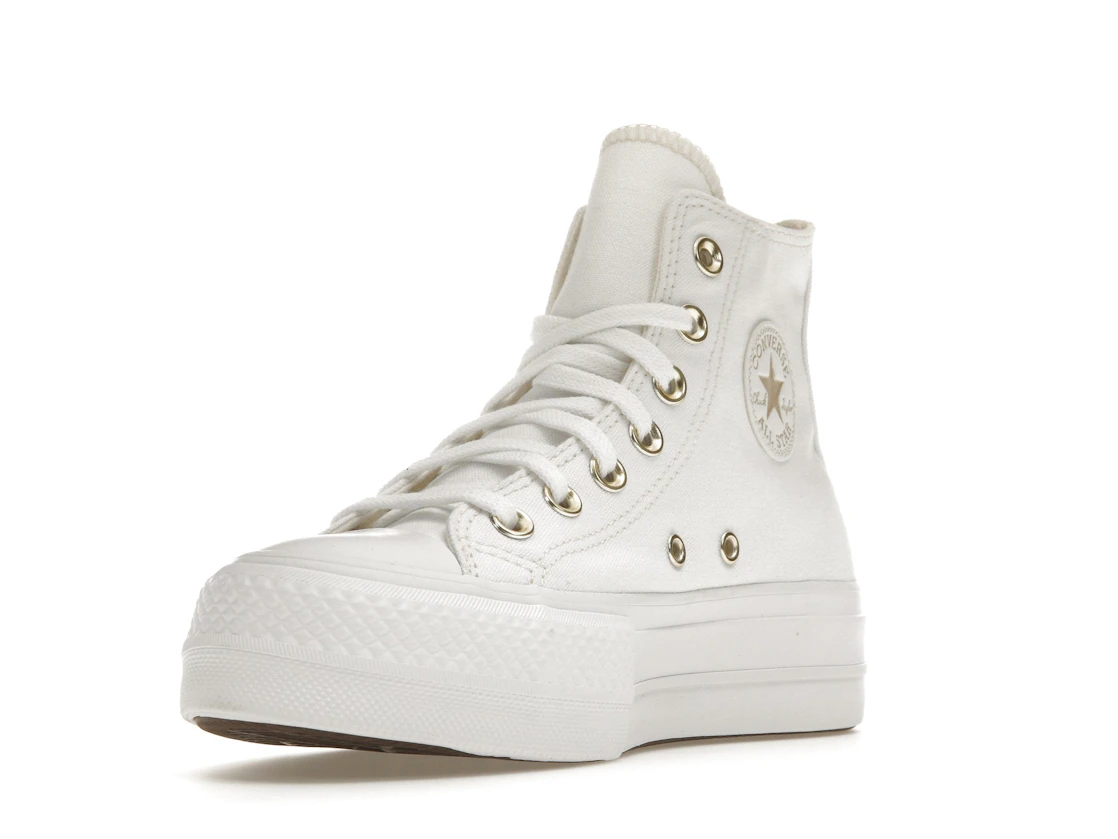 Converse Chuck Taylor All Star Lift Platform Elevated White Gold