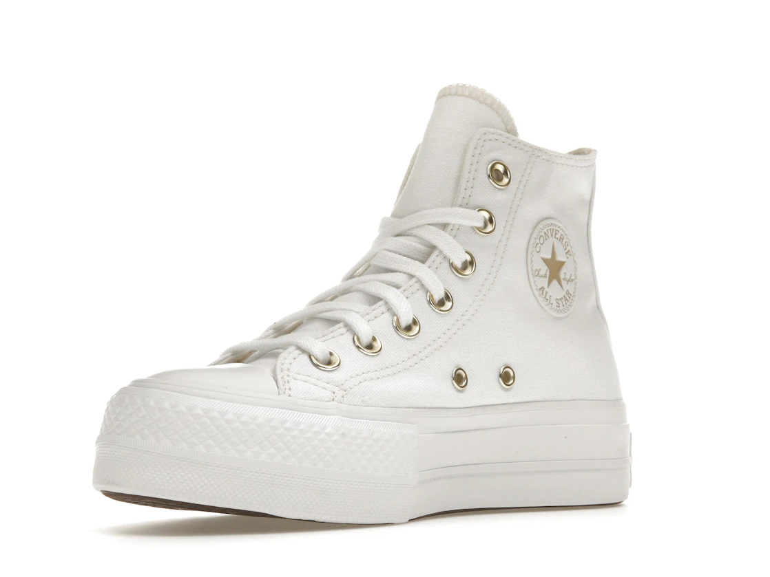 Converse Chuck Taylor All Star Lift Platform Elevated White Gold