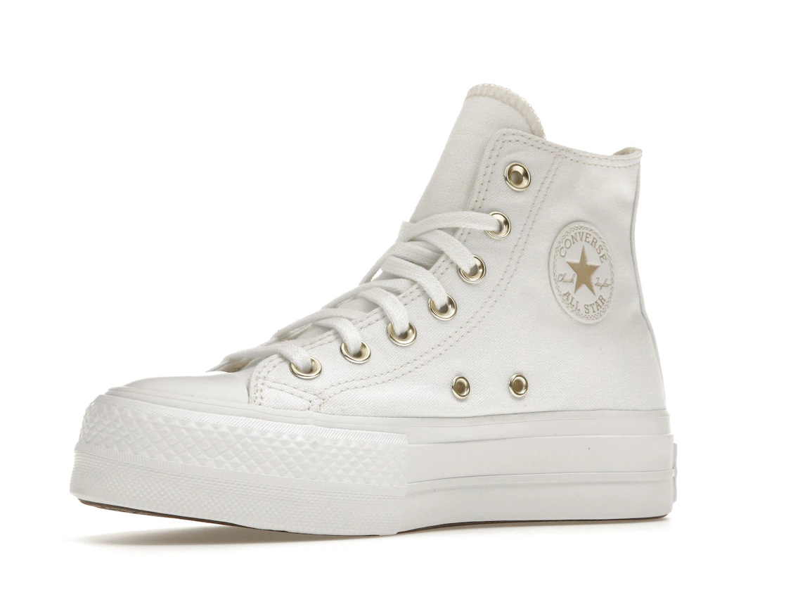 Converse Chuck Taylor All Star Lift Platform Elevated White Gold