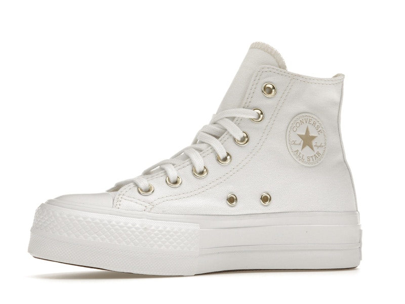 Converse Chuck Taylor All Star Lift Platform Elevated White Gold