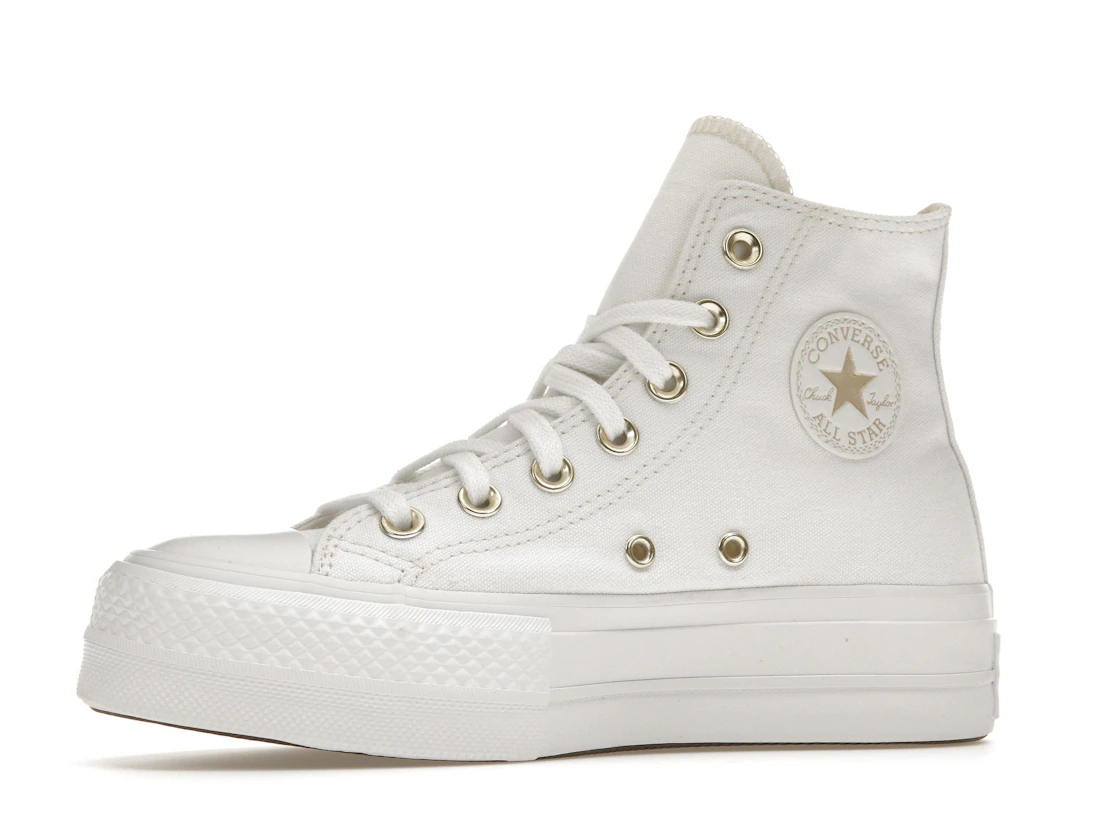 Converse Chuck Taylor All Star Lift Platform Elevated White Gold
