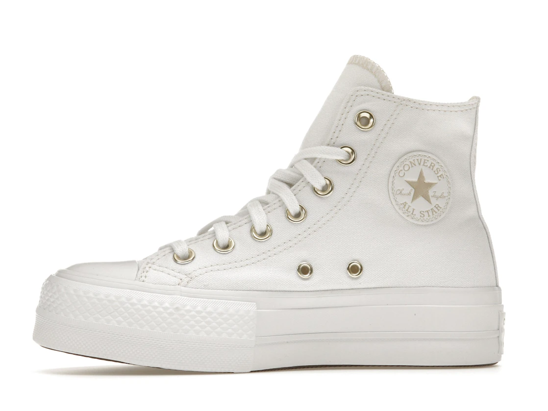 Converse Chuck Taylor All Star Lift Platform Elevated White Gold