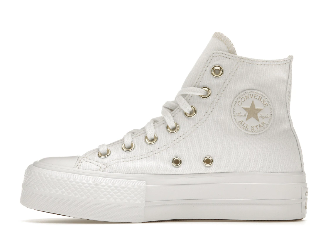 Converse Chuck Taylor All Star Lift Platform Elevated White Gold