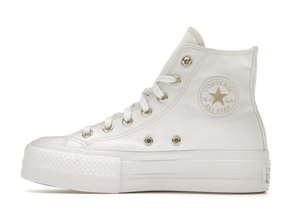 Converse Chuck Taylor All Star Lift Platform Elevated White Gold