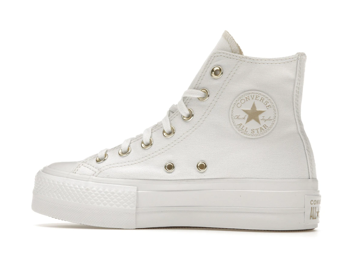 Converse Chuck Taylor All Star Lift Platform Elevated White Gold